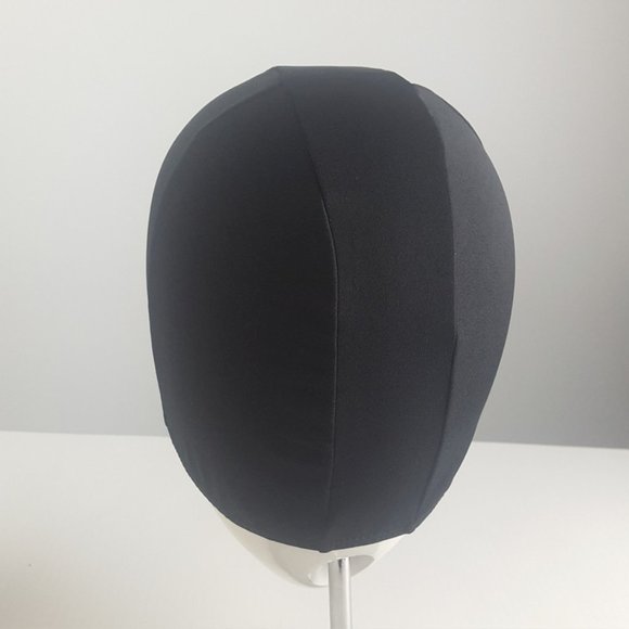 Swimsuit with Cap by Trinys Brazilian Made size M BLACK w/ circles pattern - Picture 6 of 12